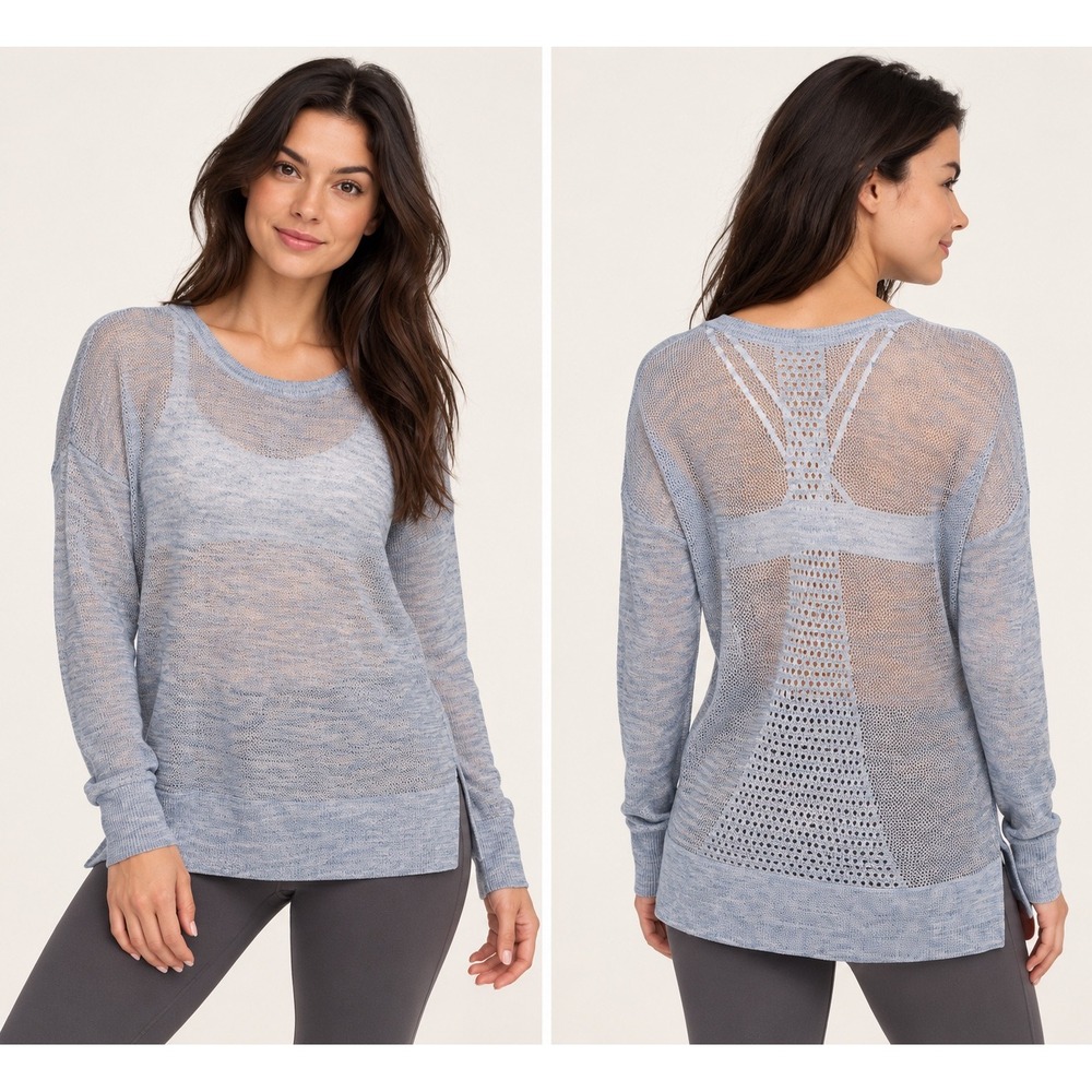 Lululemon Well Being Crew Sweater *Linen
Heathered Speckle Petrol Blue